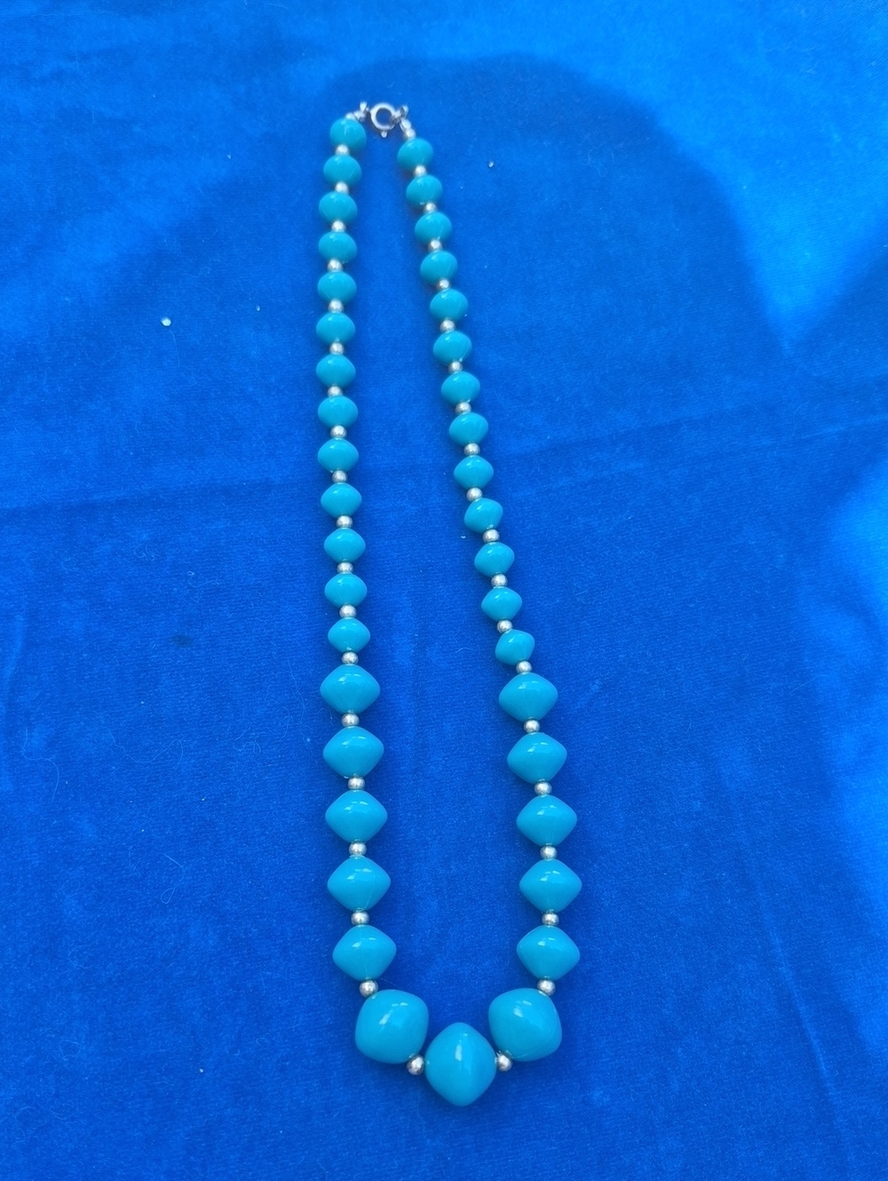 Teal Beaded Necklace